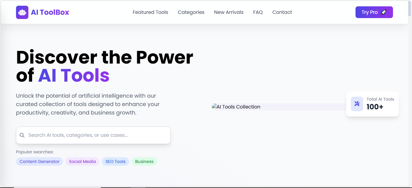 AI Toolbox - 40+ AI Tools